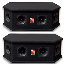 2x Intimidation Speaker 6 Way Tweeter Box Passive DJ Disco Sound System
