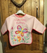 GIRLS apron one size ?PRETTY LITTLE BUTTERFLY  Wipe clean CRAFTS COOKING EATING
