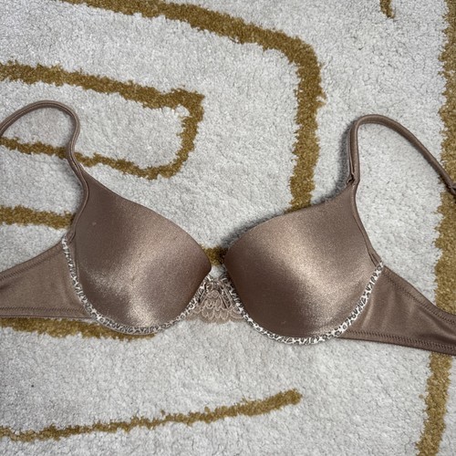 Wonderbra beige bra bow lace - beige,