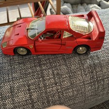Vintage Burago Ferrari F40 Model Car 1987 1/24 Scale