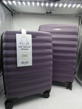 Quality ROCK "Berlin" Medium & Small 4 Wheel Spinner Hard Case Suitcase