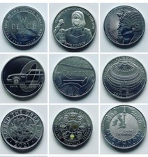 1990-2025 UK & Territories £5 Five Pound Coins