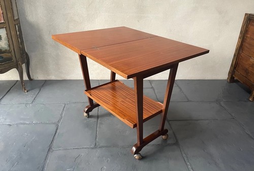 Vintage table serving trolley - table,