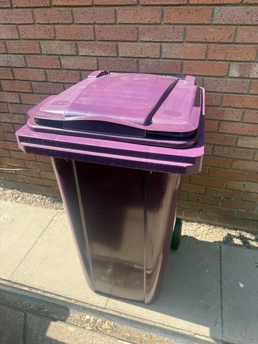 Purple 240l wheelie bin heavy - 240l,