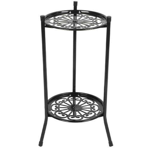 Wrought iron plant stand - iron,