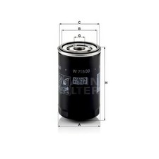 MANN W719/30 Oil Filter Fits