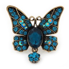 Teal Blue Butterfly With