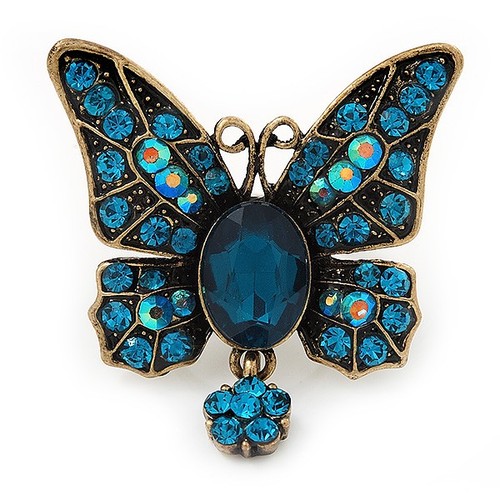 Teal blue butterfly with - teal,