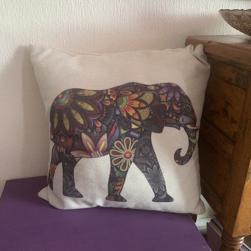 Elephant boho cushion - boho, mandala