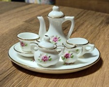 Miniature bone china tea set -