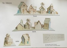 Dreibach - DB4202 - 10 LED 4x Wooden Houses with Trees