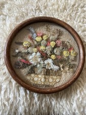 Vintage Framed Pressed Flowers Dried Flower Art for Wall Hanging