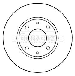 Borg beck bbd5281 brake - borg, disc
