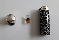 VICTORIAN STERLING SILVER TOPPED SCENT BOTTLE Birmingham 1891 by C.C. MAY & SONS