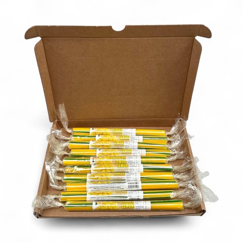 Lemon sherbert rock stick - lemon,