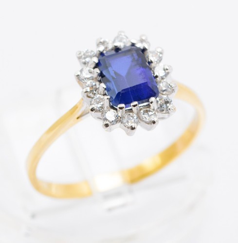 9ct gold sapphire - 9ct,