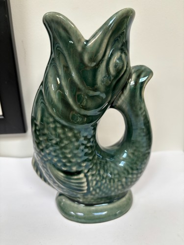 Vintage pottery fish - pottery,