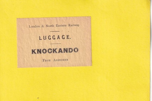 Knockando luggage label - knockando,
