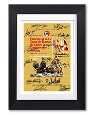 NOTTINGHAM FOREST EUROPEAN CUP FINAL PROGRAMME 1980 SIGNED POSTER PRINT PHOTO