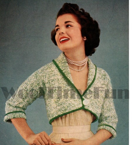 Knitting pattern vintage 1950s - pattern,