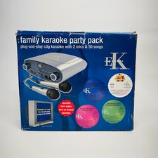 Easy Karaoke Party System Bundle 2 Mics CD Player Music Entertainment
