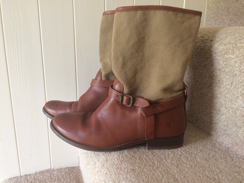 Frye boots leather canvas - frye, &