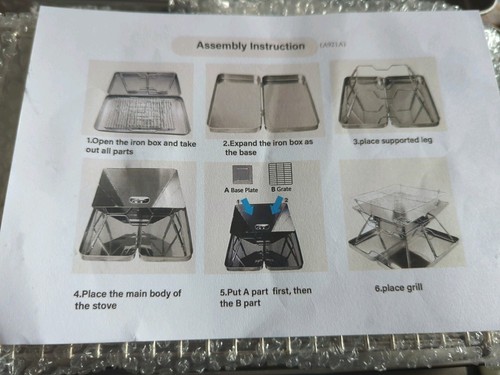 Portable camping stove - camping,