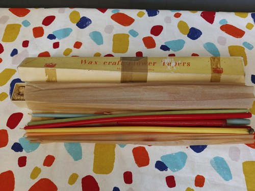 Vintage wax craft - wax, flower