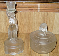 ART DECO WALTHER & SOHNE CANDLE HOLDER  and JAR