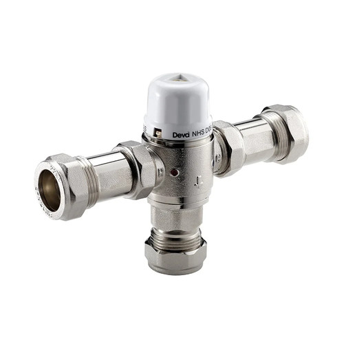 Thermostatic mixing valve - thermostatic, 22mm
