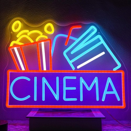 Cinema neon led sign - cinema,