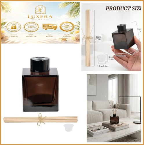 Reed diffuser set empty glass - empty,