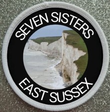 3 Inch Seven Sisters East Sussex Iron / Sew on Patch Badge