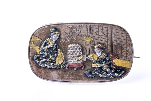 Antique japanese meiji shakudo - antique,