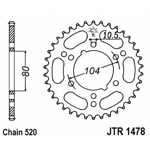 Crown 1478 z38 for kawasaki - z38,