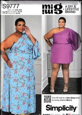 One Shoulder Mini Maxi Caftan