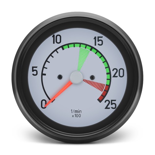 110mm tachometer 2500rpm - tachometer, rev