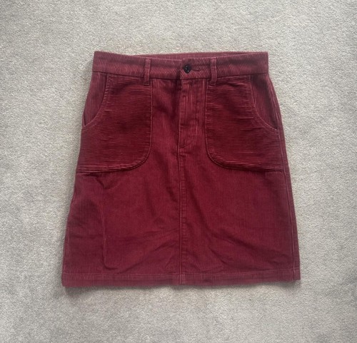Burgundy cord skirt size 8 - tu,