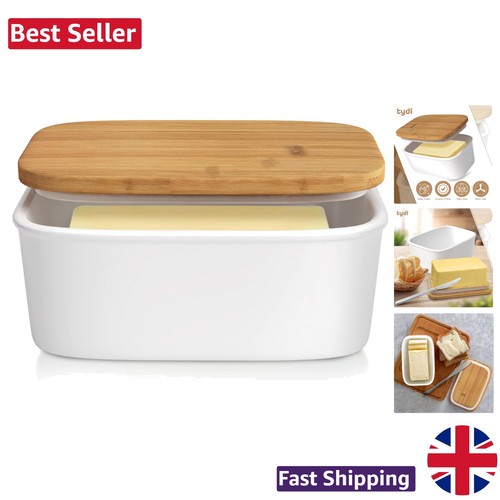 Chic white butter - dish, with