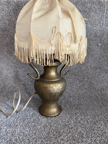 Vintage chinese etched brass