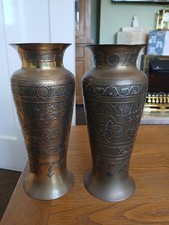 Pair of brass and copper