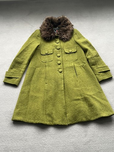 Orla kiely green wool - green, coat