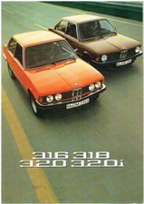 BMW 3-SERIES (E21) 316 318 320 320i SALOON ORIG. 1975 FACTORY UK SALES BROCHURE