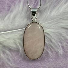 925 Silver Pink Petalite crystal pendant 6.4g SN55995