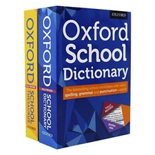Oxford School Dictionary and Thesaurus 2 Books Set | Oxford Dictionary NEW