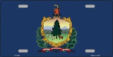 VERMONT STATE FLAG METAL AUTO