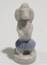 Wade Whimsies Rose Tea American Series #4 Circus Poodle Blue Skirt  Dog England