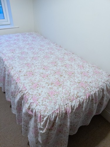 Vintage 70s pink rose floral - pink,