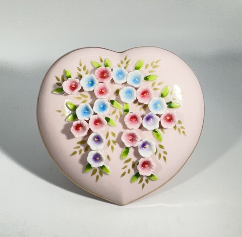 Vintage pink heart - vintage, ceramic