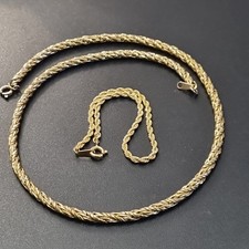 Gold Tone Thick Braided Rope